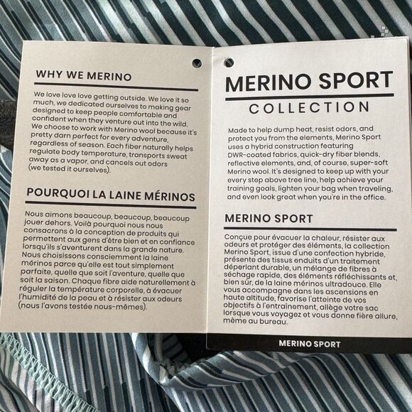 SmartWool Large Sport Lined Shorts Merino Wool Running Athletic Wicking Striped - Picture 6 of 10